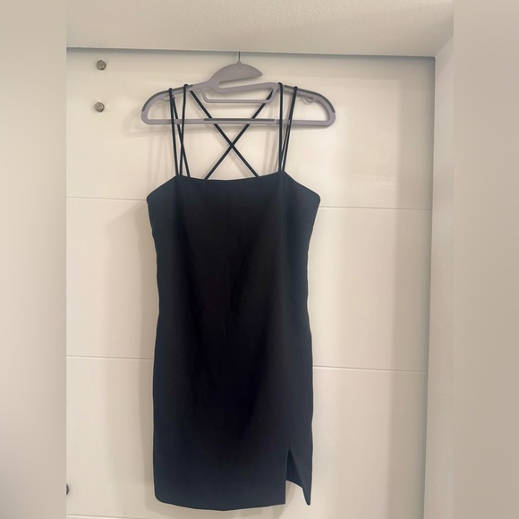 Zara Dresses & Skirts - Zara Black Sleeveless Strappy Sheath Slit. XS. Worn once.